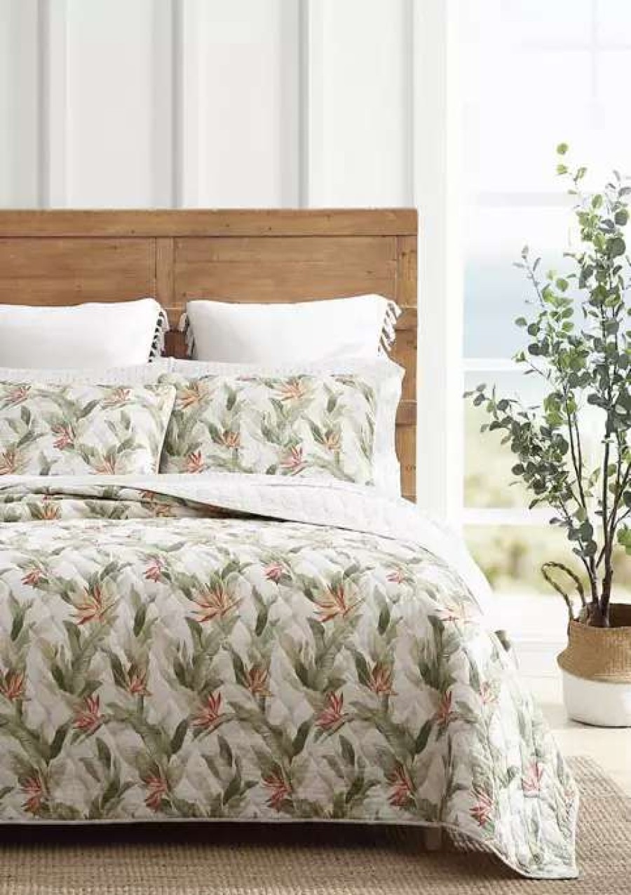 Bed & Bath * | Tommy Bahama Hawaiian Royal Cotton Quilt Set Green