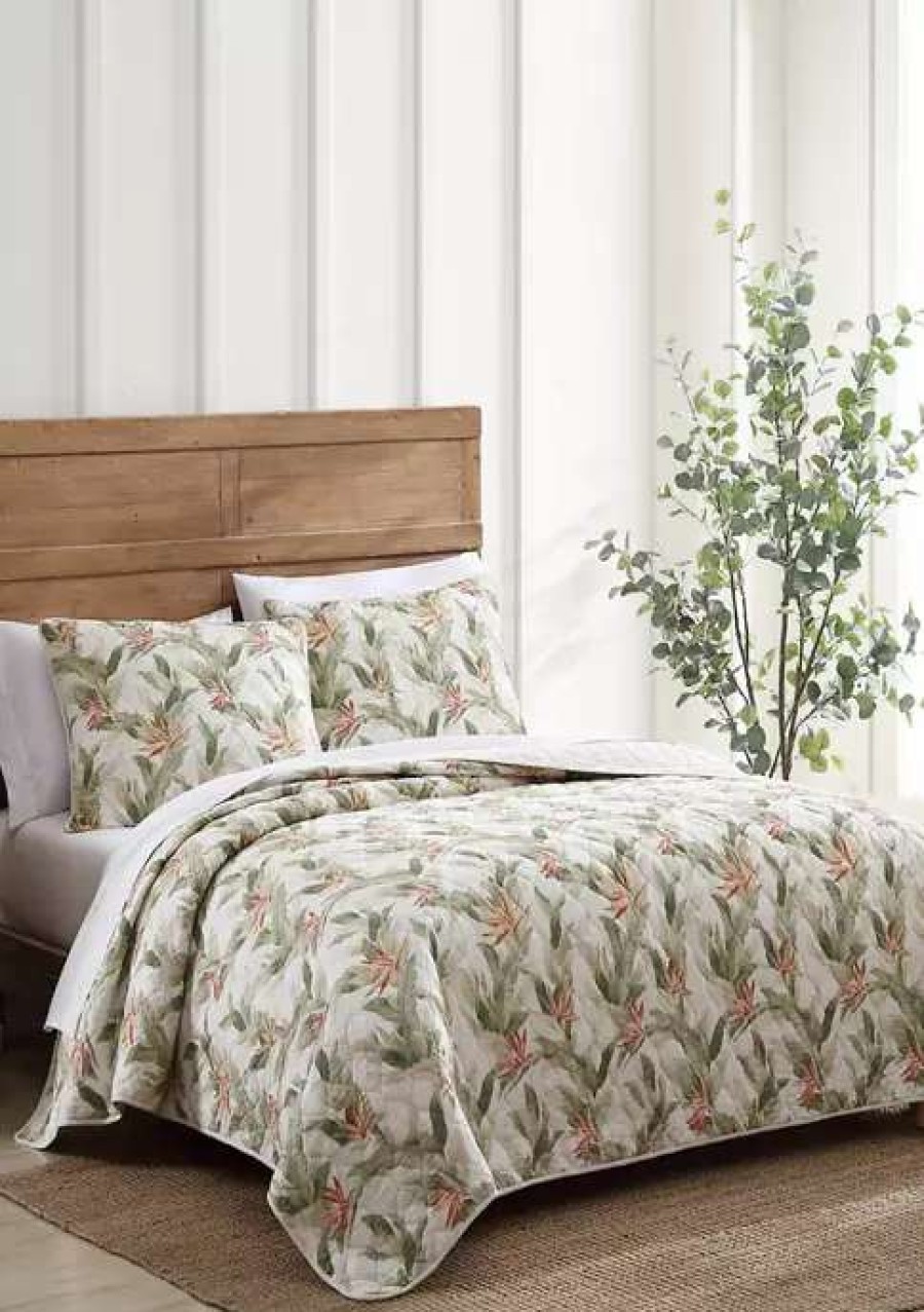 Bed & Bath * | Tommy Bahama Hawaiian Royal Cotton Quilt Set Green