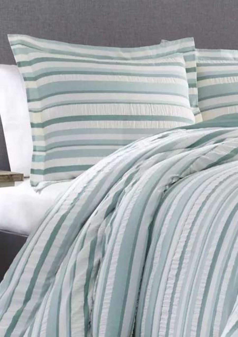 Bed & Bath * | Tommy Bahama Clearwater Cay Cotton Comforter Sham Set Blue