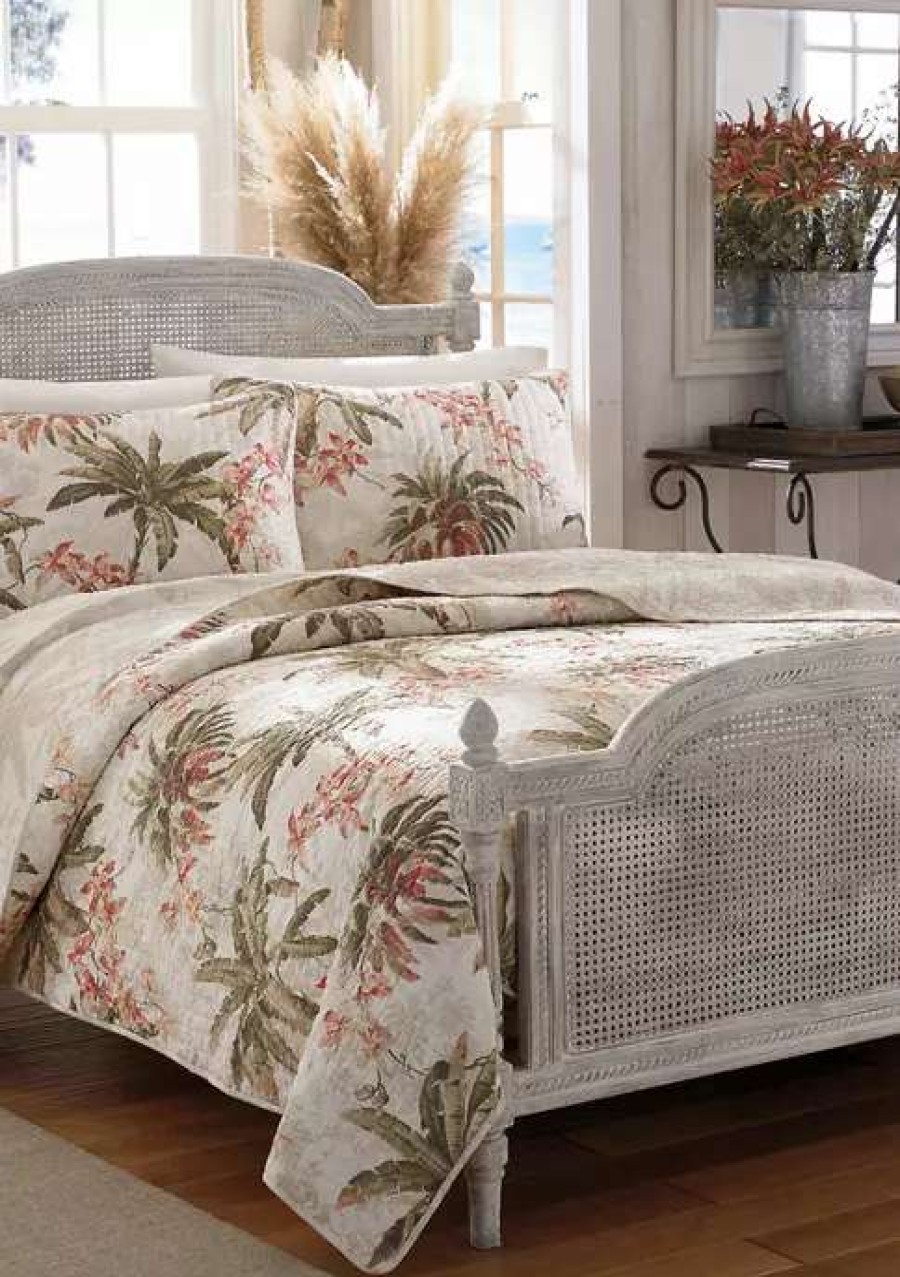 Bed & Bath * | Tommy Bahama Bonny Cove Quilt Sham Set White