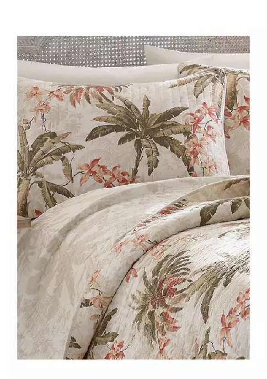 Bed & Bath * | Tommy Bahama Bonny Cove Quilt Sham Set White