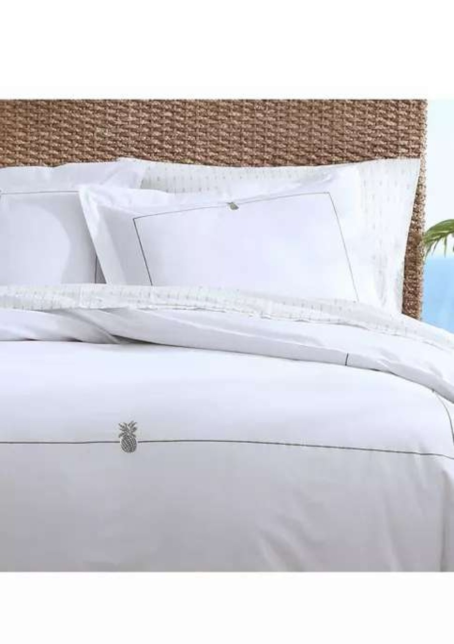 Bed & Bath * | Tommy Bahama Pineapple Resort 3-Piece Cotton Duvet Set Green