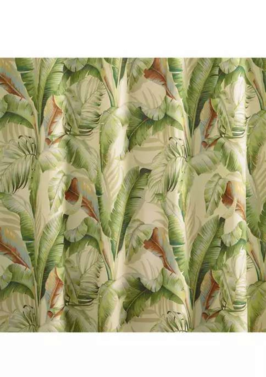 Bed & Bath * | Tommy Bahama Palmiers Cotton Shower Curtain Green