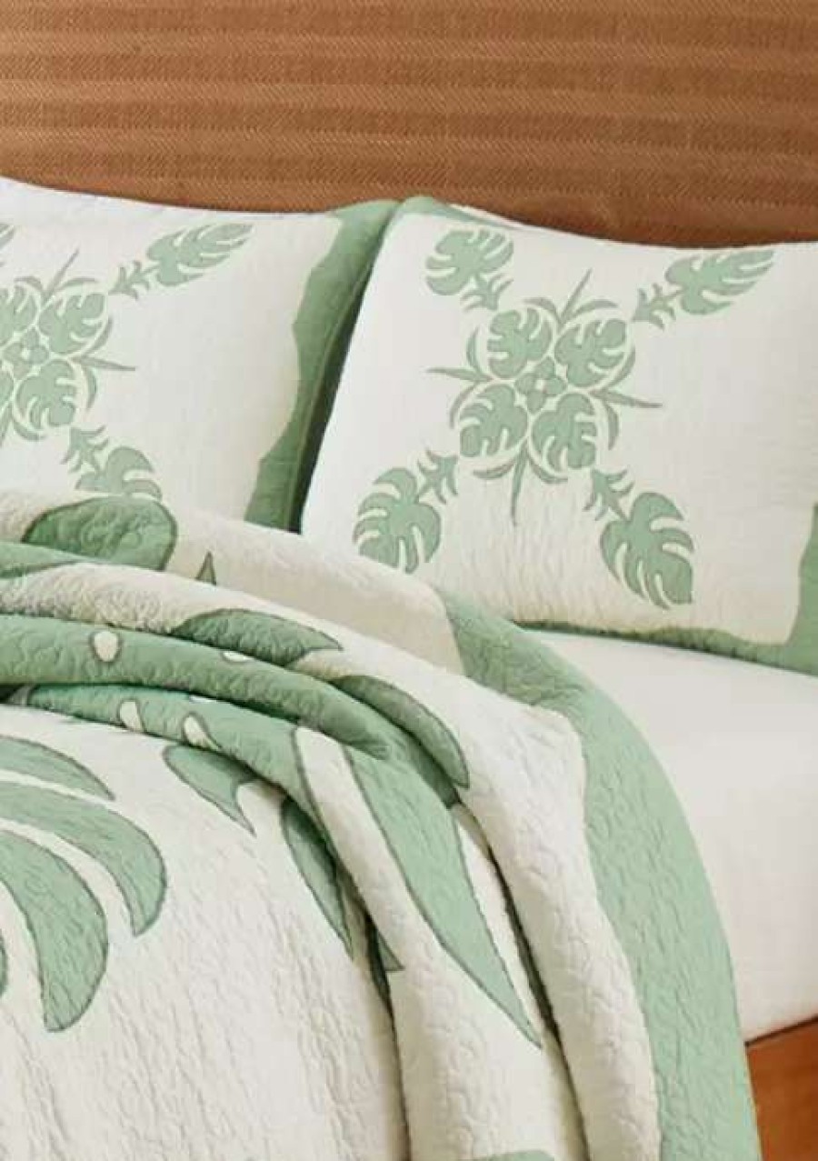 Bed & Bath * | Tommy Bahama Molokai 1-Piece Floral Cotton Quilt