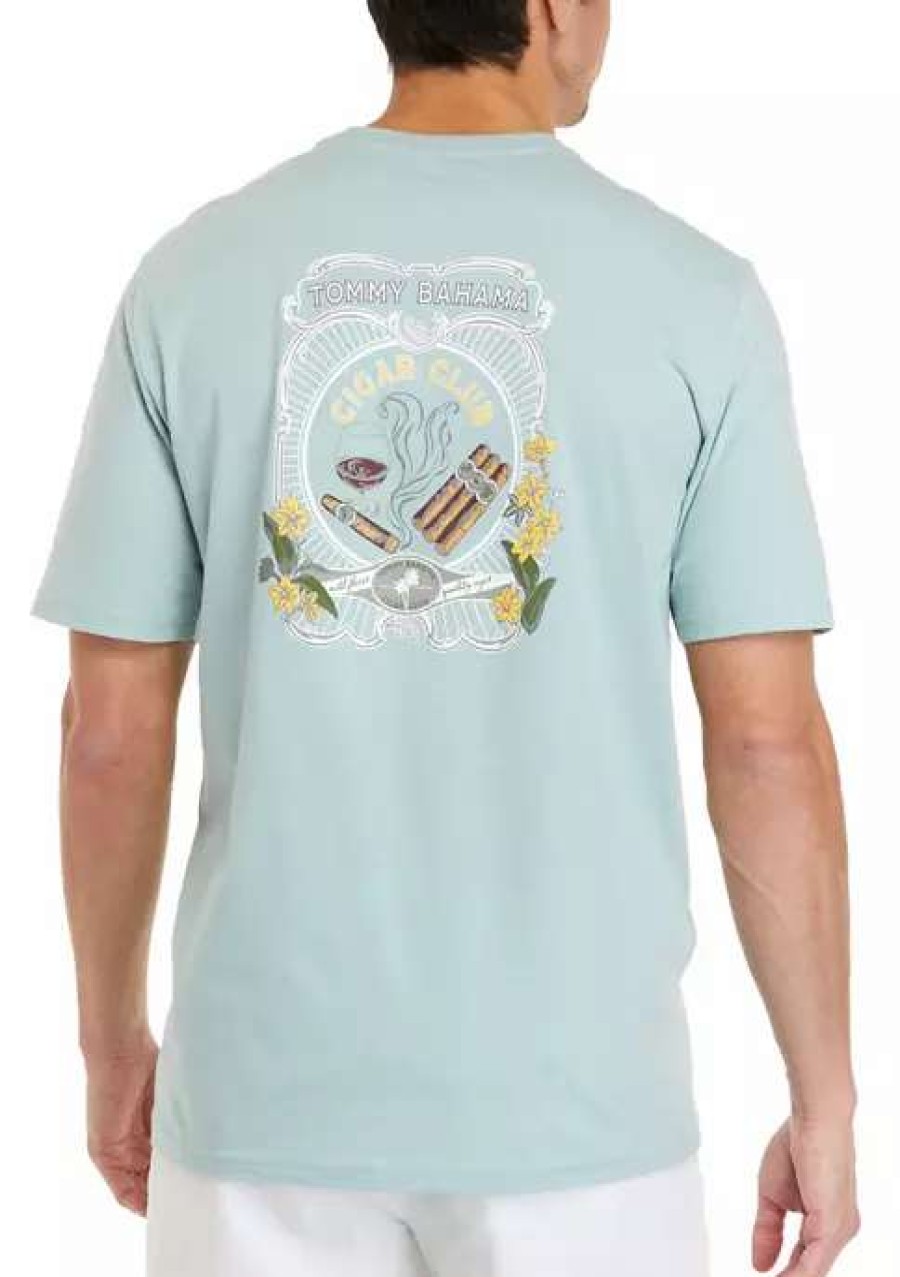 Men * | Tommy Bahama Men'S Cigar Club Graphic T-Shirt Sterling B