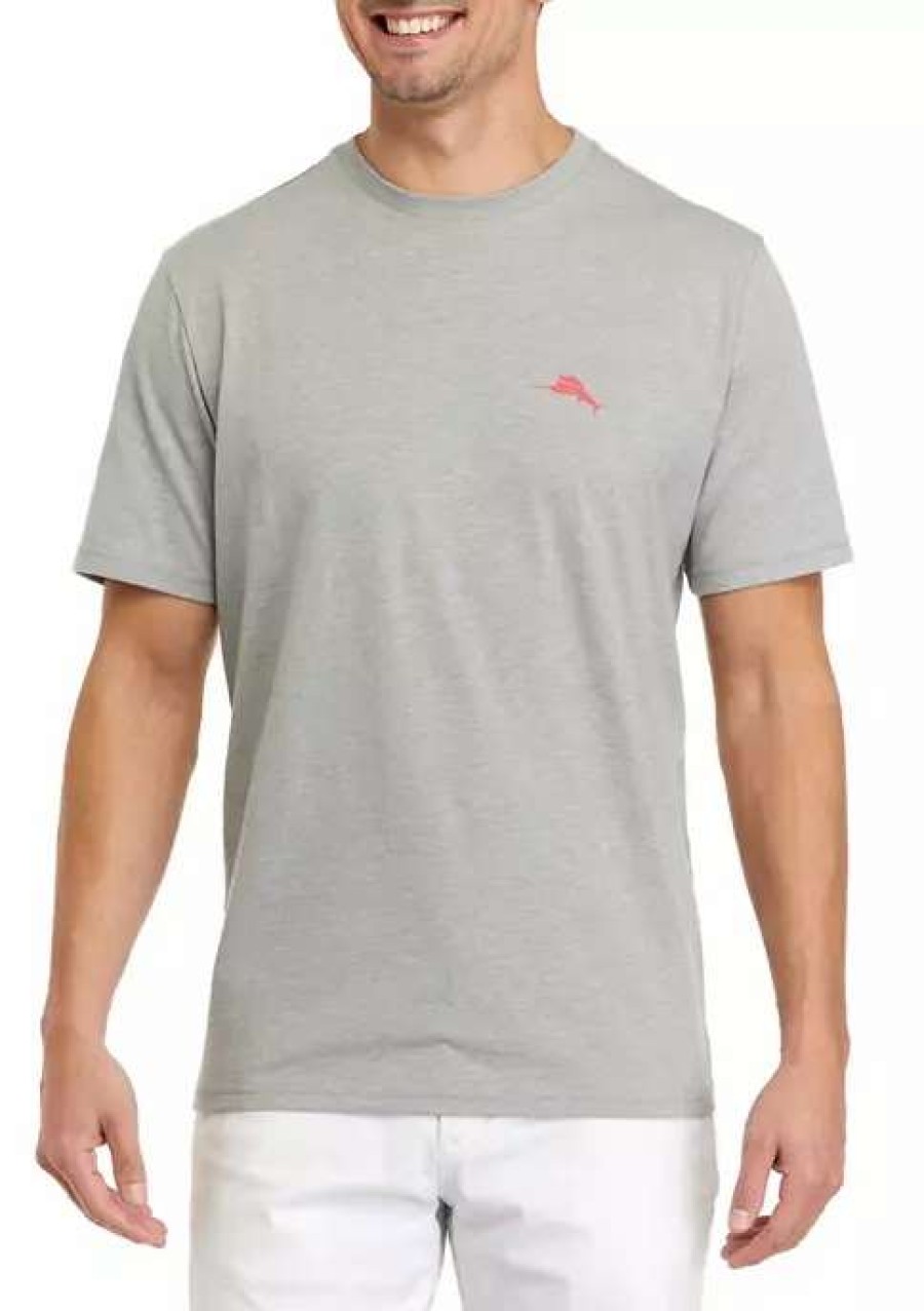 Men * | Tommy Bahama Men'S Tide Rider Graphic T-Shirt Grey Heath