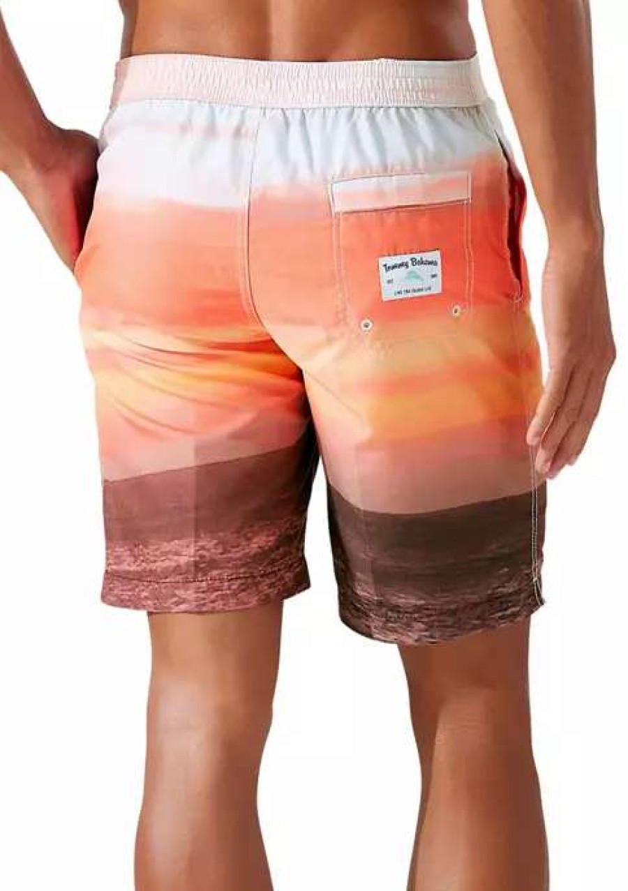 Men * | Tommy Bahama Baja Paradise 9 Swim Boardshorts Sunset