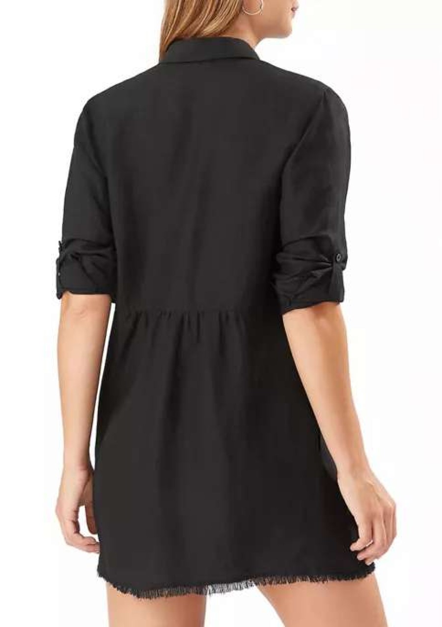 Women * | Tommy Bahama St. Lucia Boyfriend Shirt Black