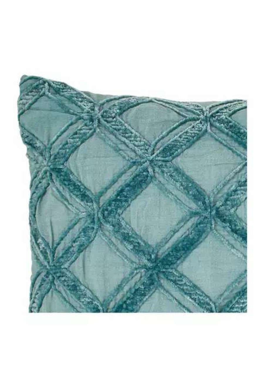 Bed & Bath * | Tommy Bahama Island Essentials Chenille Throw Pillow Blue