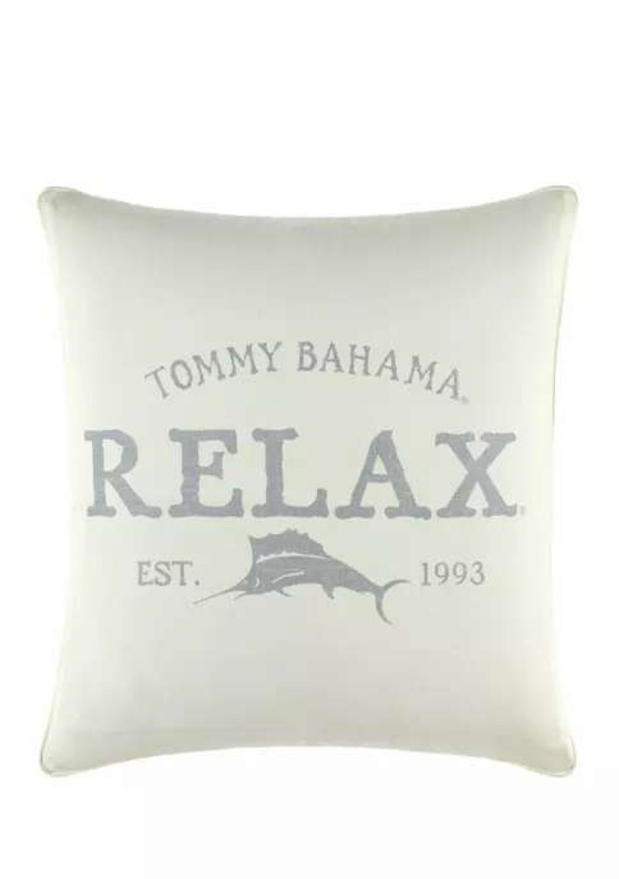 Bed & Bath * | Tommy Bahama Relax Cotton Decorative Pillow Grey