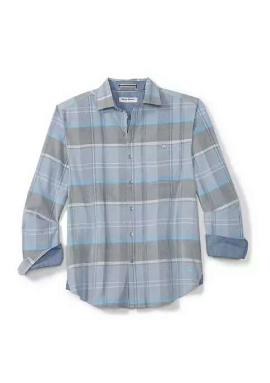 Men * | Tommy Bahama Men'S Coastline Cord Yosemite Check Shirt Dockside B