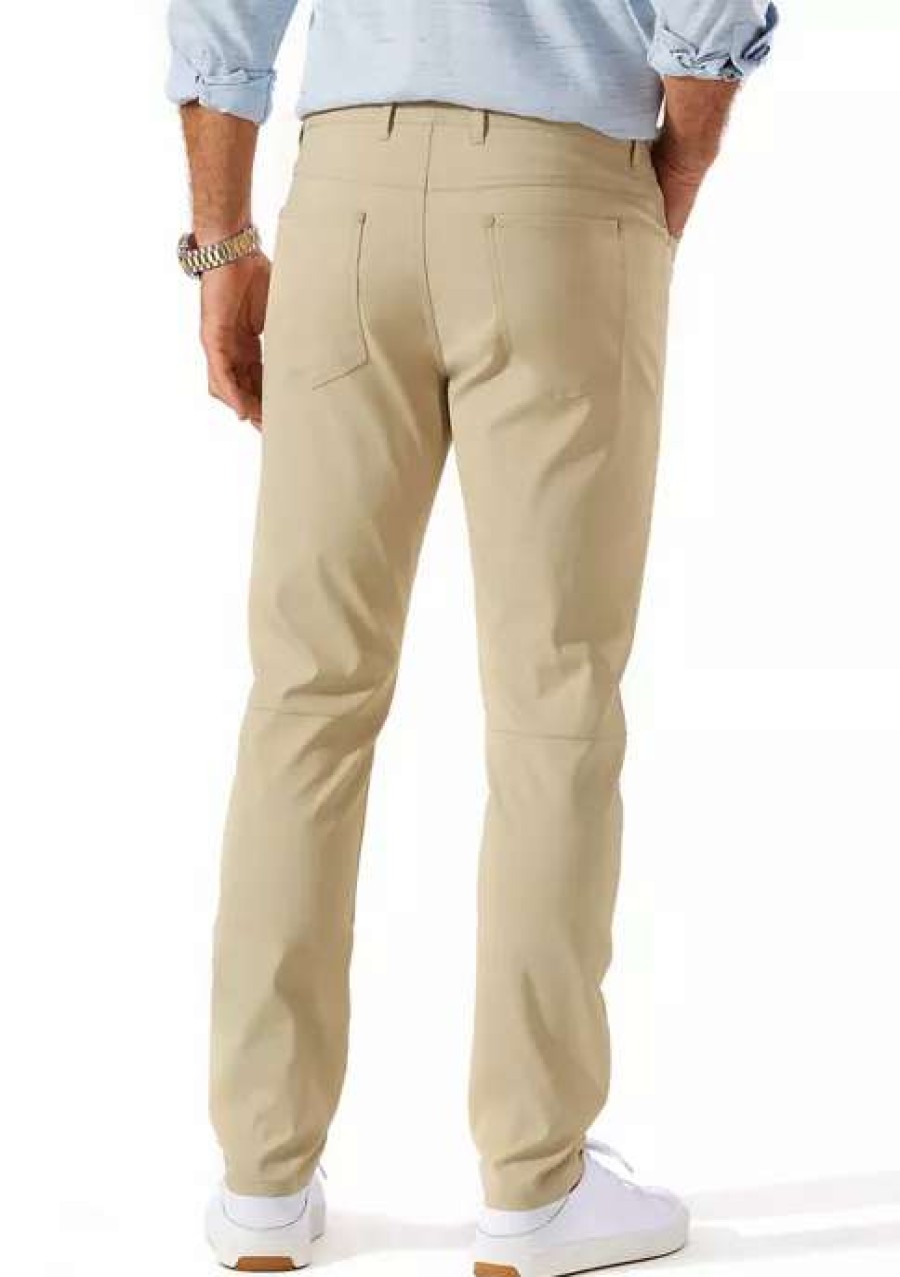 Men * | Tommy Bahama Men'S Islandzone Performance 5 Pocket Pants Stone Khak