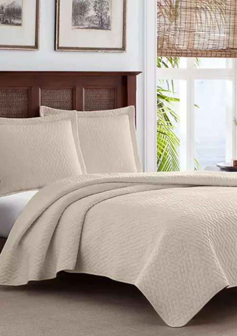 Bed & Bath * | Tommy Bahama Solid Cotton Quilt Set