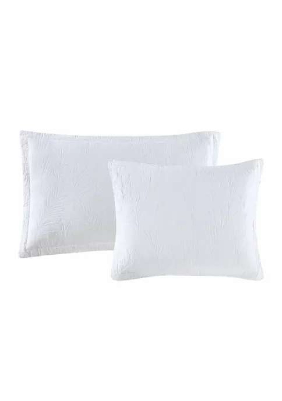 Bed & Bath * | Tommy Bahama Solid Costa Sera 2-Piece Cotton Shams White