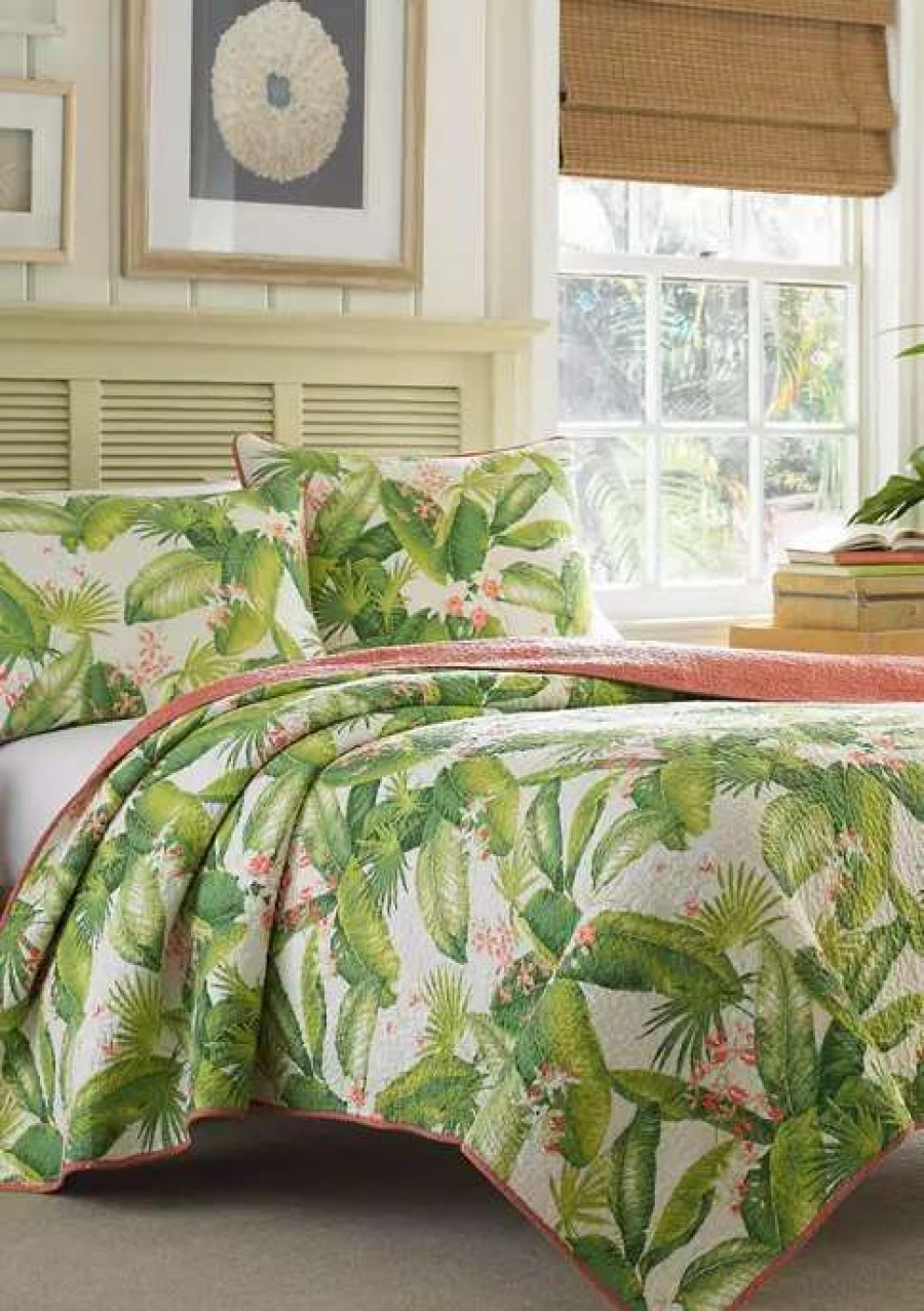 Bed & Bath * | Tommy Bahama Aregada Dock 2-Piece Floral Cotton Quilt Set