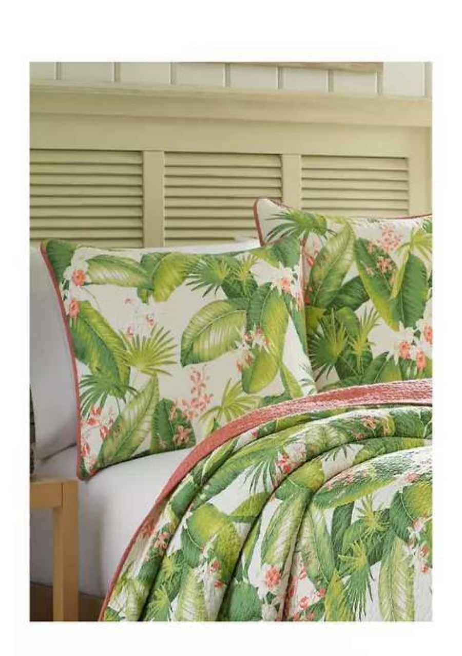 Bed & Bath * | Tommy Bahama Aregada Dock 2-Piece Floral Cotton Quilt Set