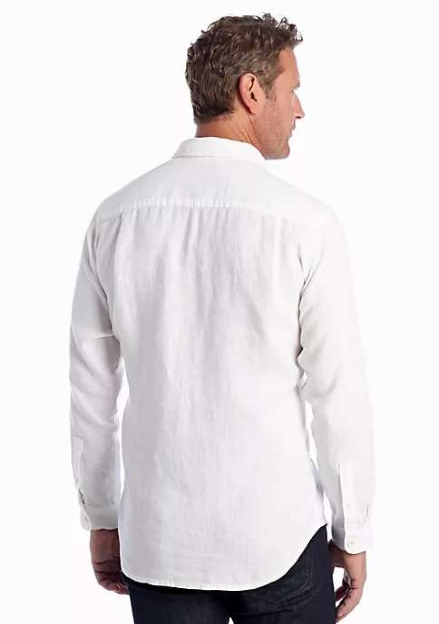 Men * | Tommy Bahama Long Sleeve Sea Glass Breezer Woven Shirt