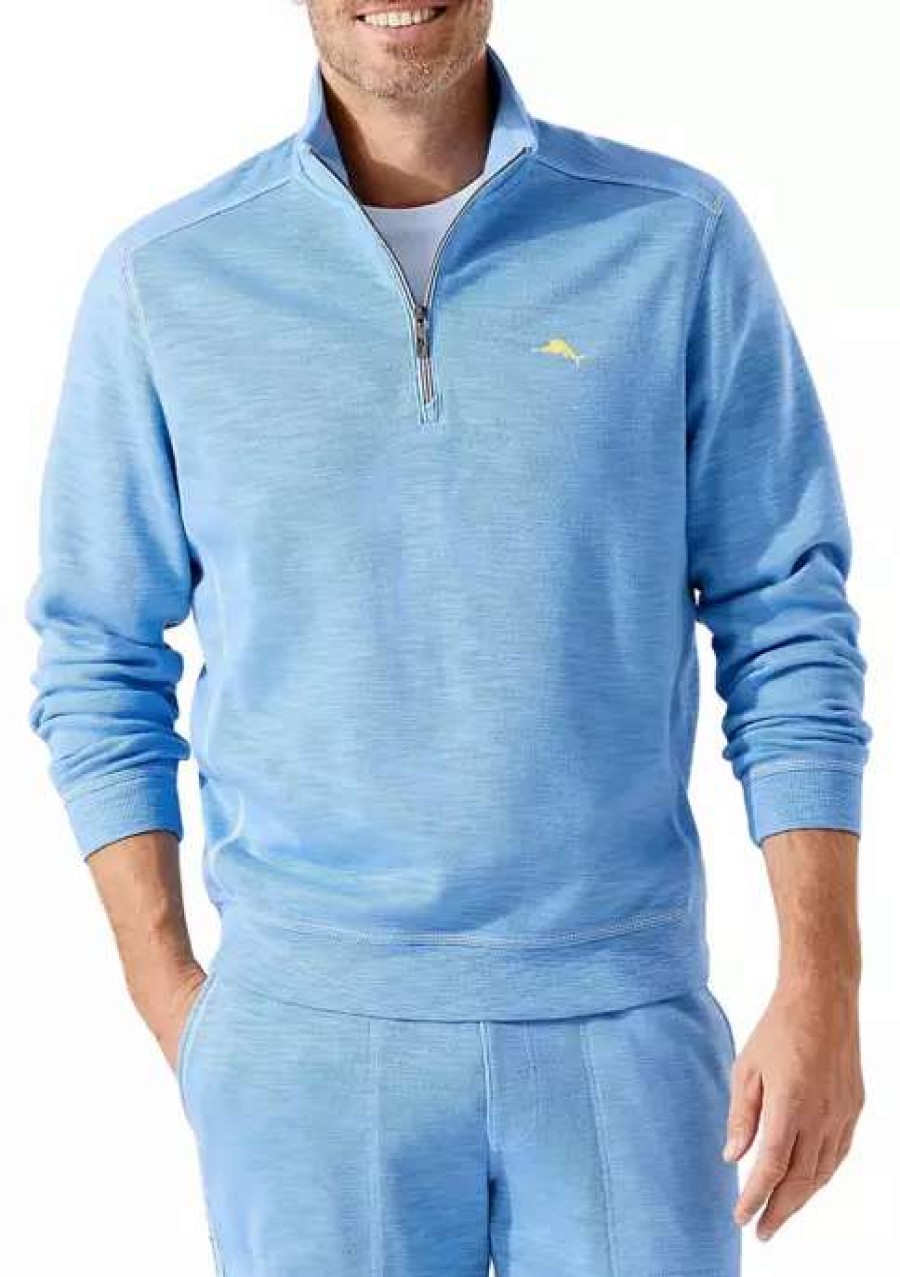 Men * | Tommy Bahama Tobago Bay Half-Zip Sweatshirt