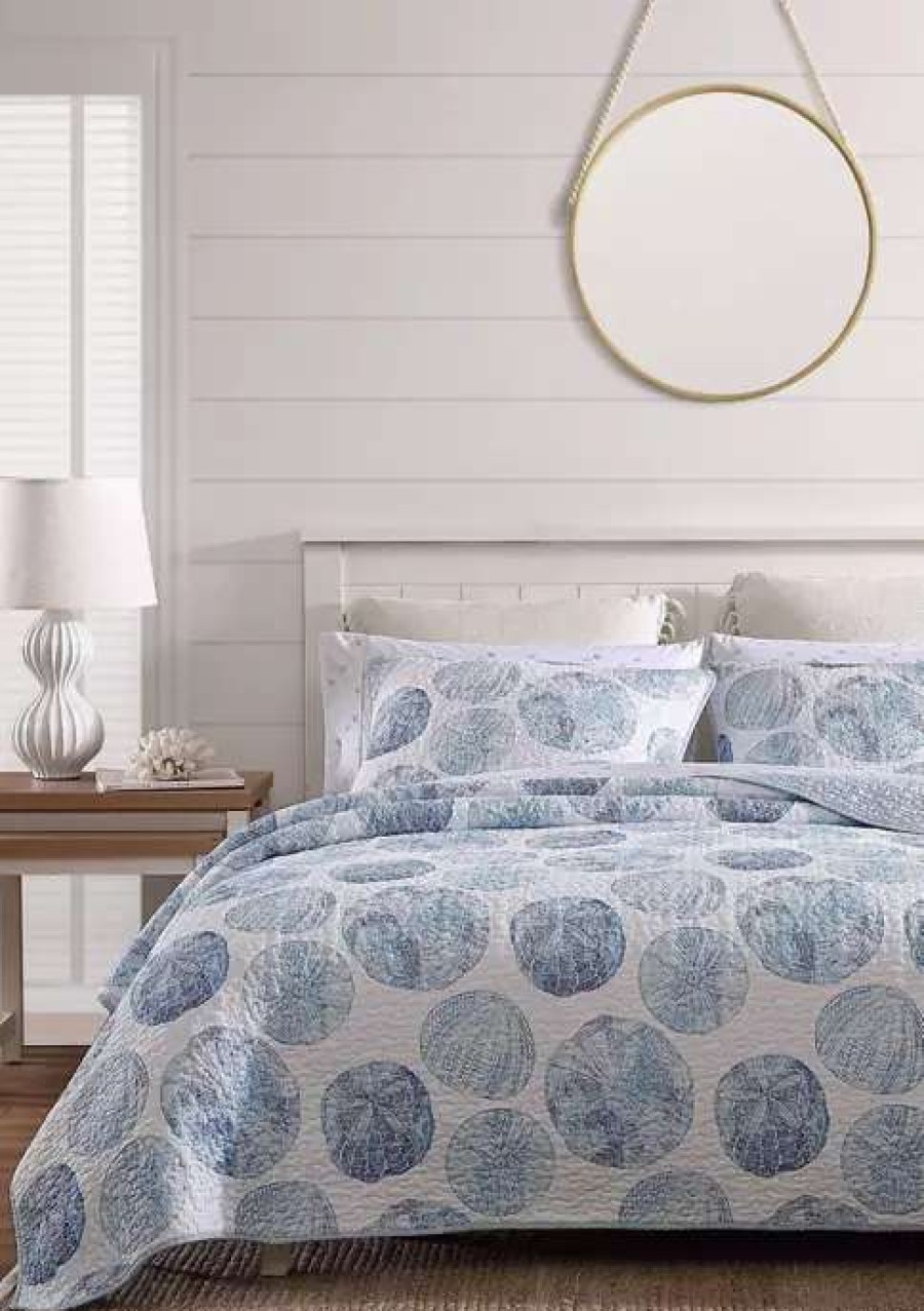 Bed & Bath * | Tommy Bahama Ocean Isle 3-Piece Quilt Set Blue