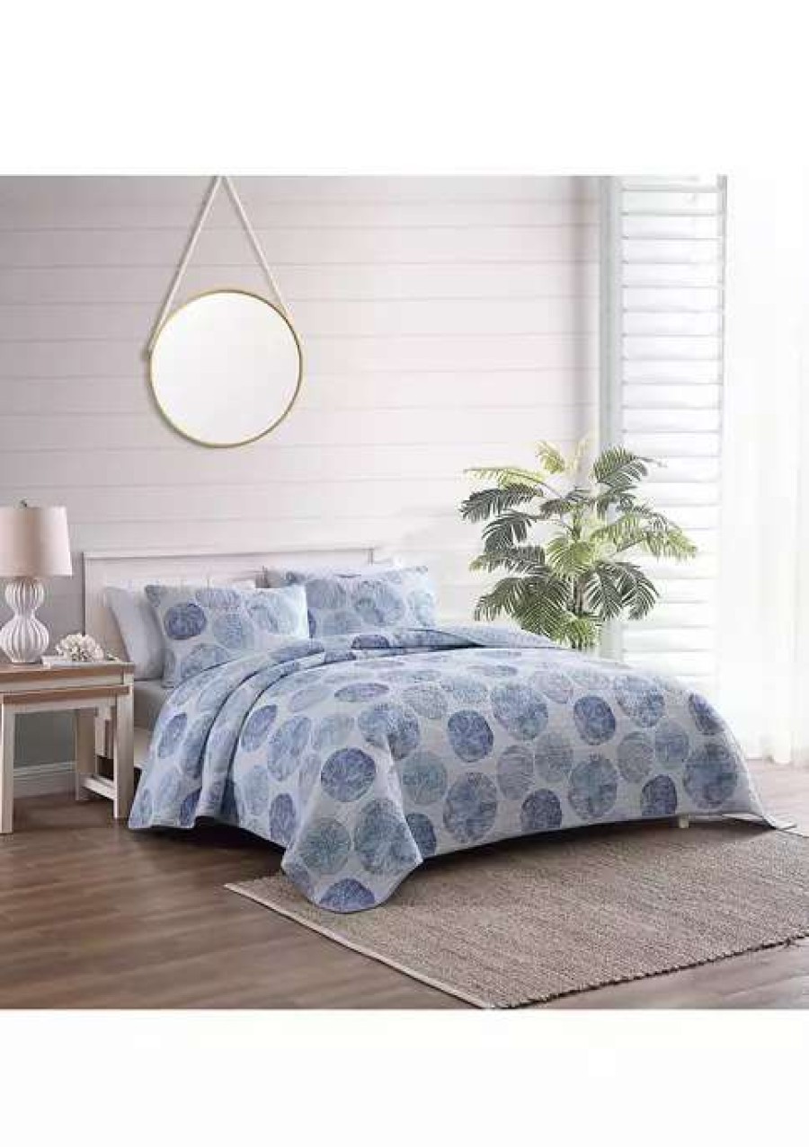 Bed & Bath * | Tommy Bahama Ocean Isle 3-Piece Quilt Set Blue