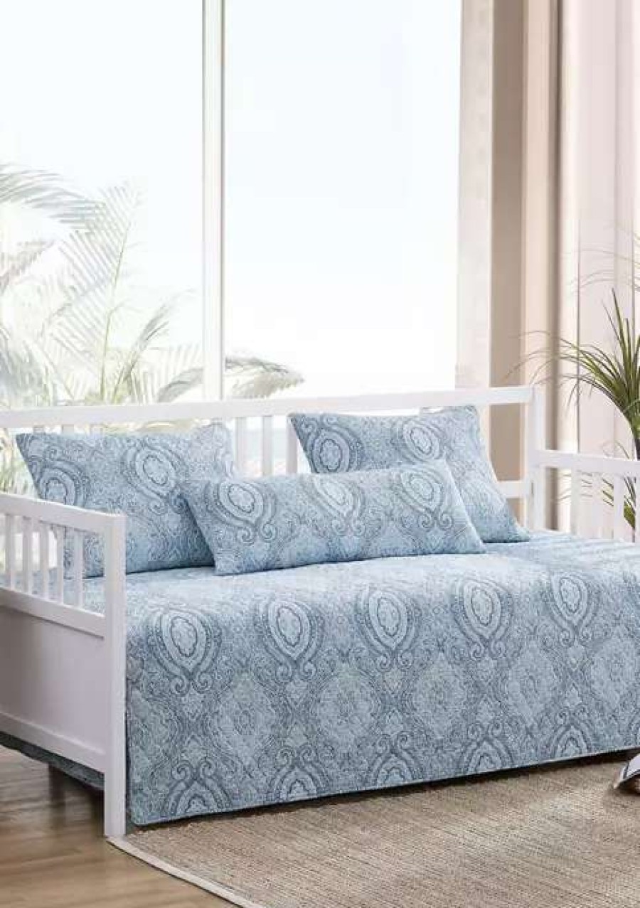 Bed & Bath * | Tommy Bahama Turtle Cove 4-Piece Daybed Cover Set Turquoise-Aqua