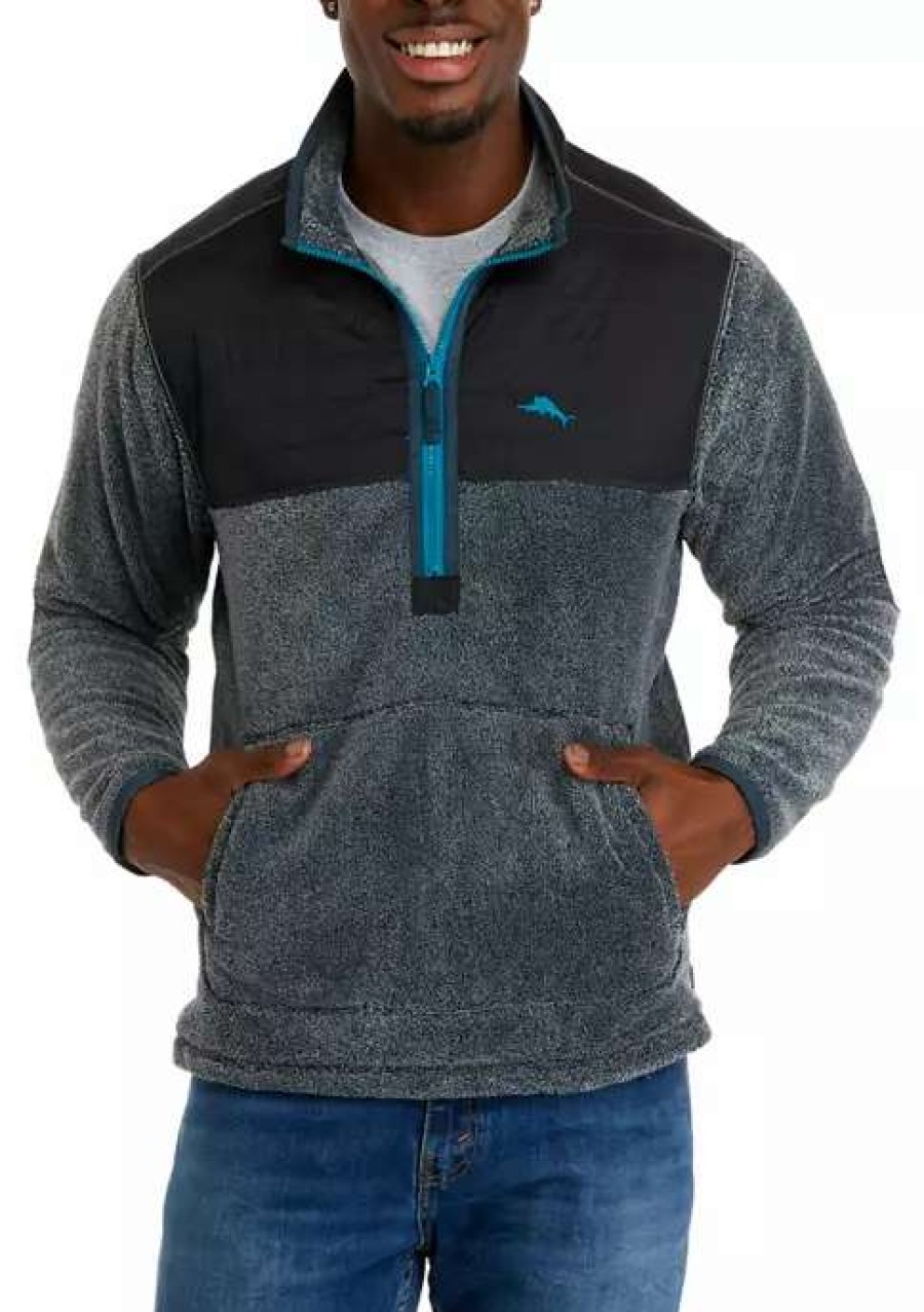 Men * | Tommy Bahama Men'S Cascade Cozy Half Zip Pullover