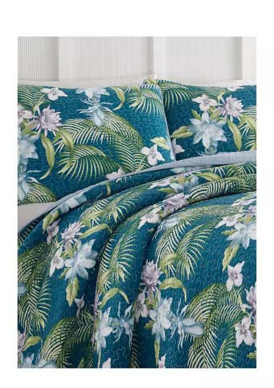 Bed & Bath * | Tommy Bahama Southern Breeze Quilt Sham Set Blue