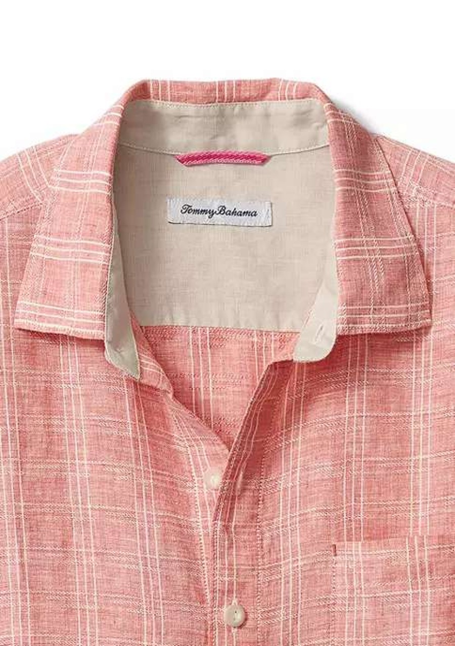 Men * | Tommy Bahama Men'S Ventana Plaid Shirt Aztec