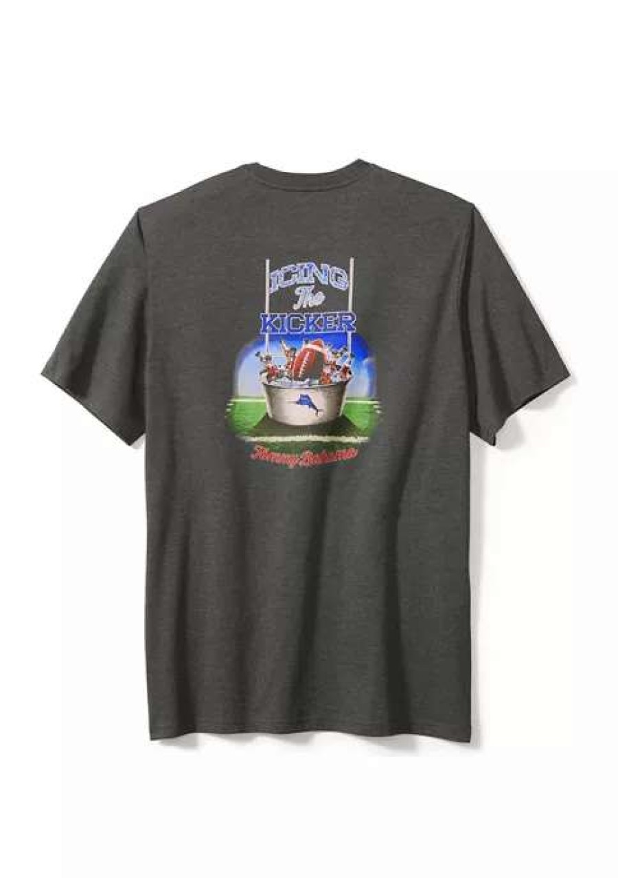 Men * | Tommy Bahama Men'S Icing The Kicker Graphic T-Shirt Coal Heather