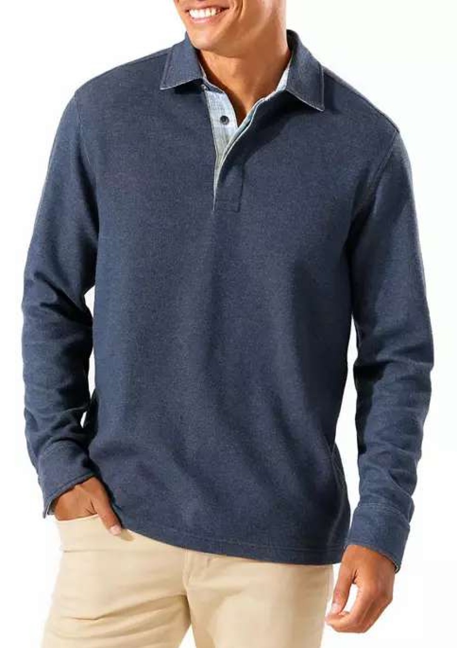 Men * | Tommy Bahama Montserrat Long Sleeve Polo Shirt