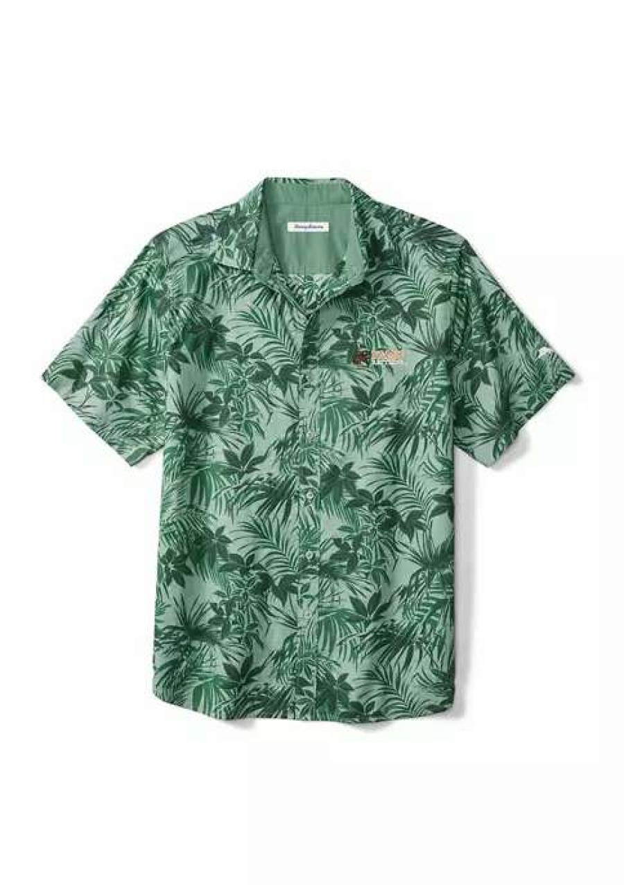 Men * | Tommy Bahama Ncaa Collegiate Reign Forest Fronds Camp Shirt Florida A&