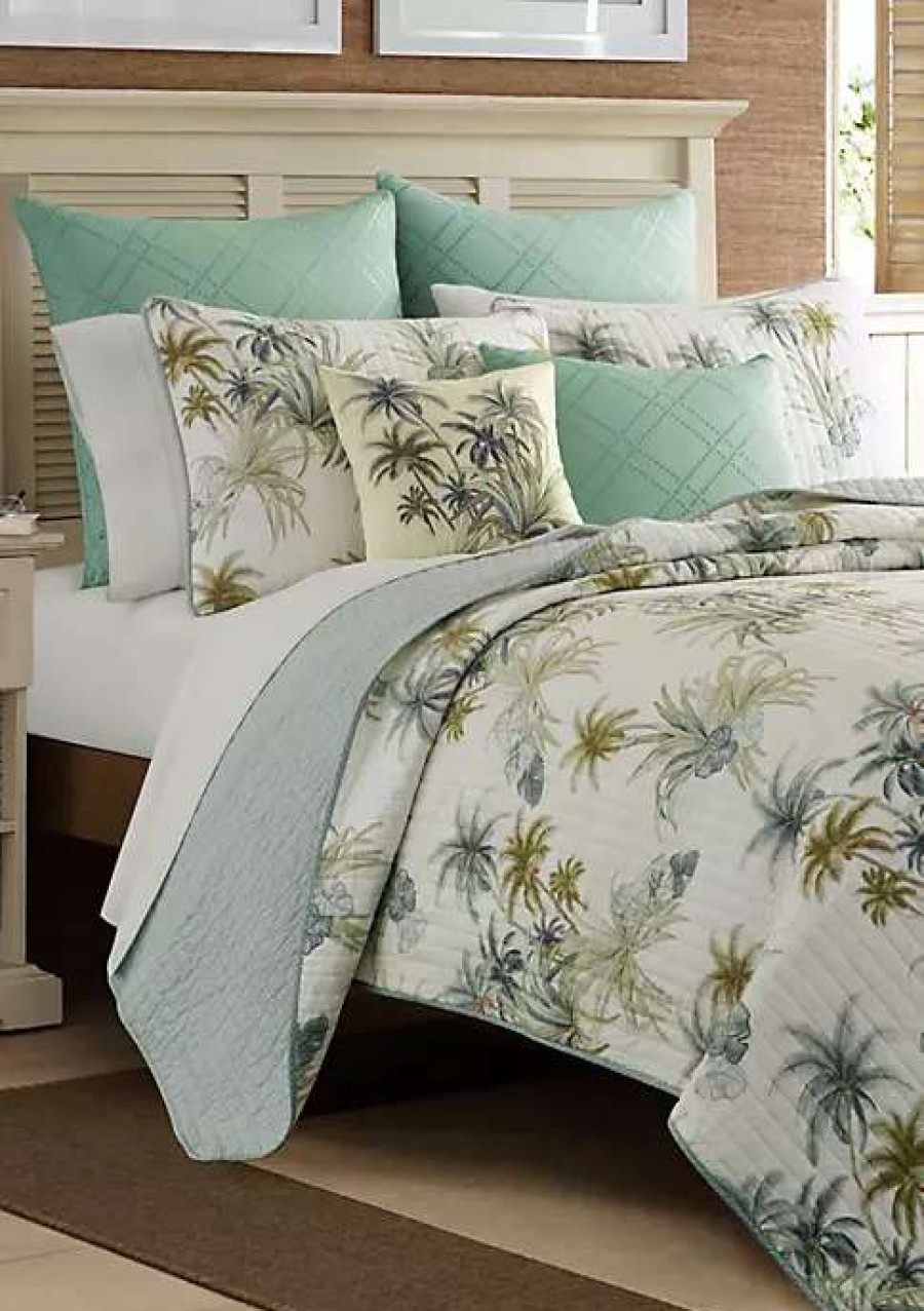 Bed & Bath * | Tommy Bahama Serenity Palms Quilt White