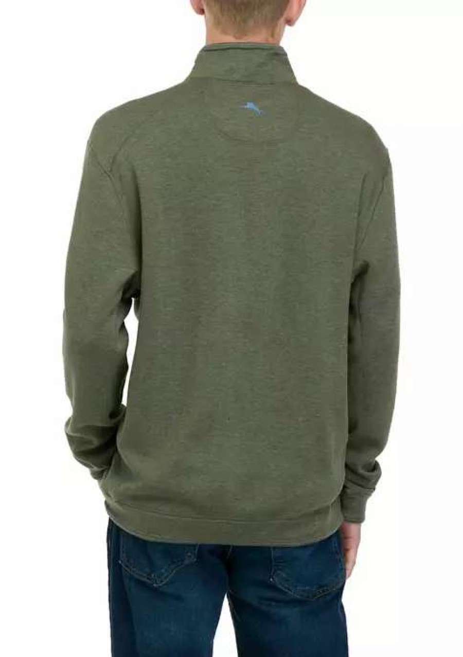 Men * | Tommy Bahama Flipshore Reversible Half Zip Pullover