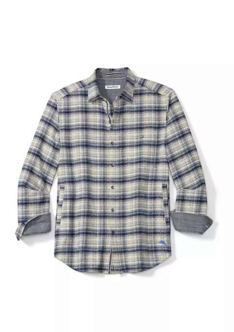 Men * | Tommy Bahama Men'S Twice As Nice Flannel Overshirt Continenta