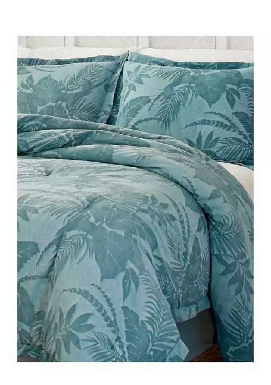 Bed & Bath * | Tommy Bahama Abalone Comforter Set Blue