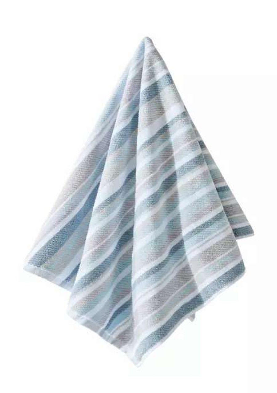 Bed & Bath * | Tommy Bahama Ocean Bay Stripe 3-Piece Cotton Towel Set Blue