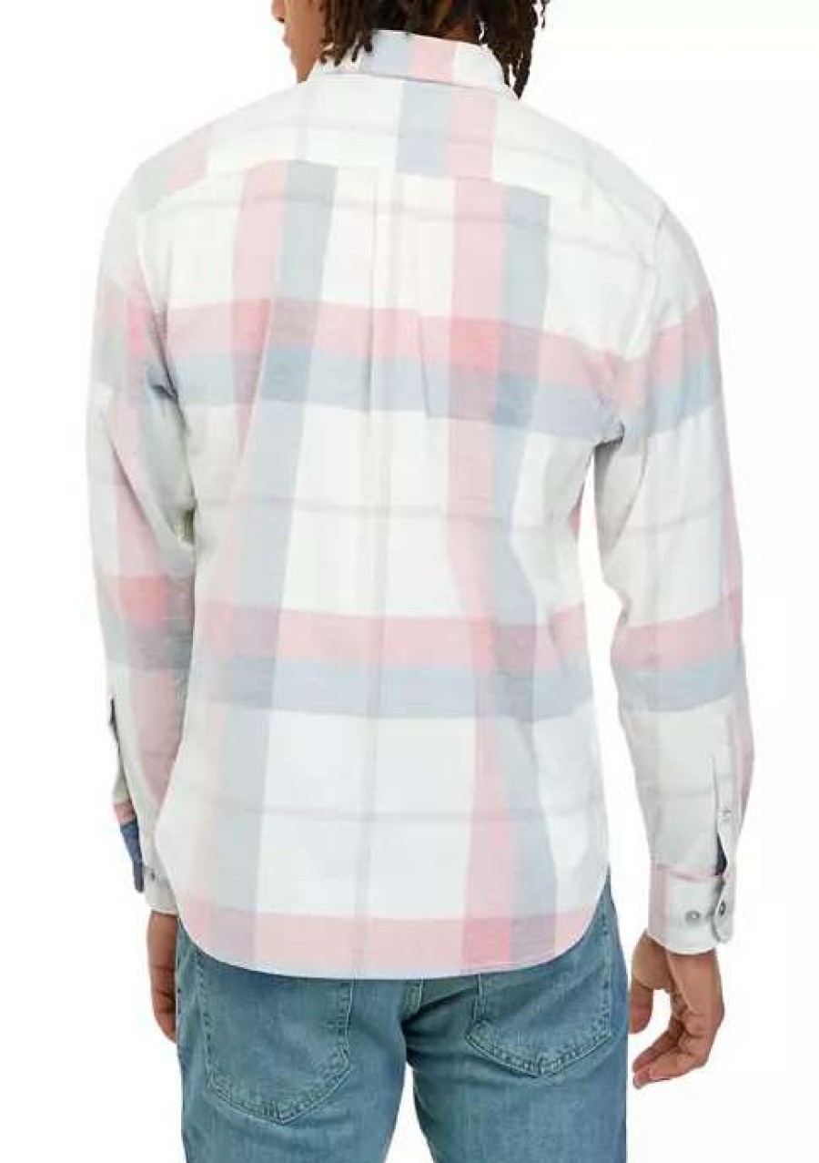 Men * | Tommy Bahama Men'S Coastline Corduroy Grande Check Shirt Coconut