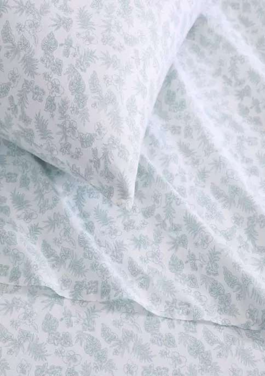 Bed & Bath * | Tommy Bahama Hibiscus Bloom Cotton Sheet Set Green