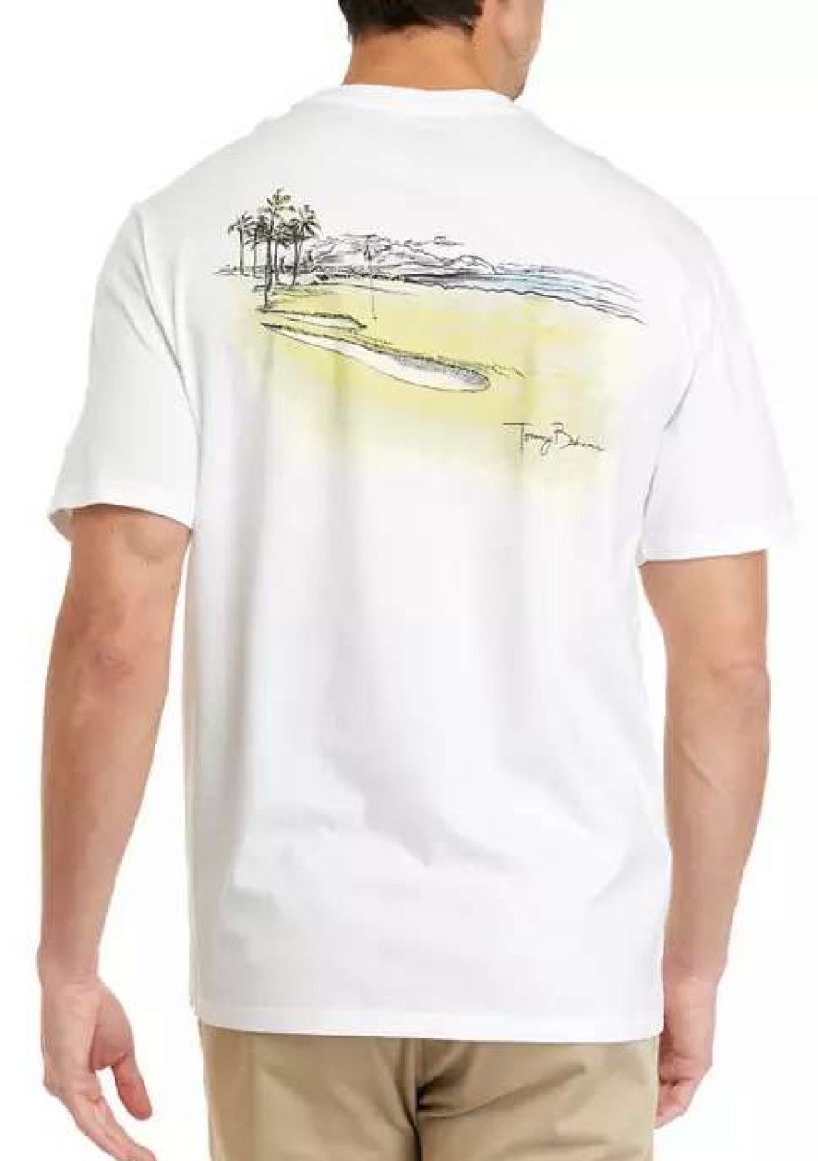 Men * | Tommy Bahama Men'S Scenic Fairway Graphic T-Shirt White