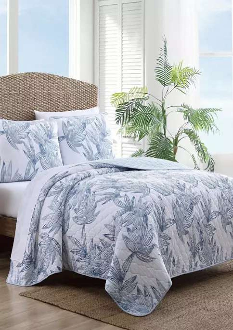 Bed & Bath * | Tommy Bahama Kayo Cotton Quilt Set Blue