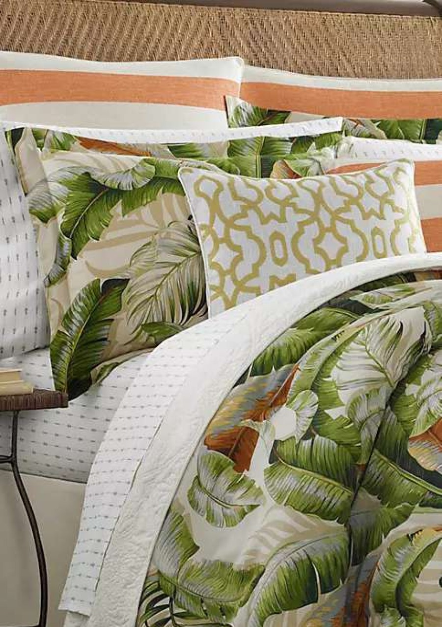 Bed & Bath * | Tommy Bahama Palmiers Comforter Set Open Medium Green